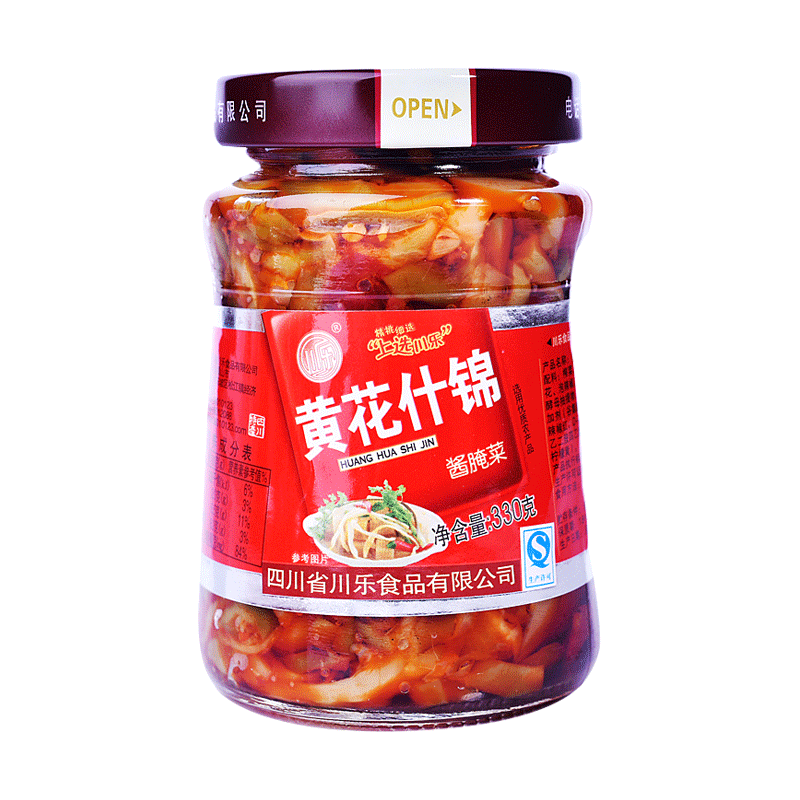 川樂(lè)瓶裝黃花什錦菜330g